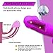 9.5 Inch Realistic Dildo, Dual Density Liquid Silicone Lifelike Penis with Strong Suction Cup for Hands-Free Play Flexible Cock Harness Strap-on Compatible Sex Toys for Vaginal and Anal Play (Purple)