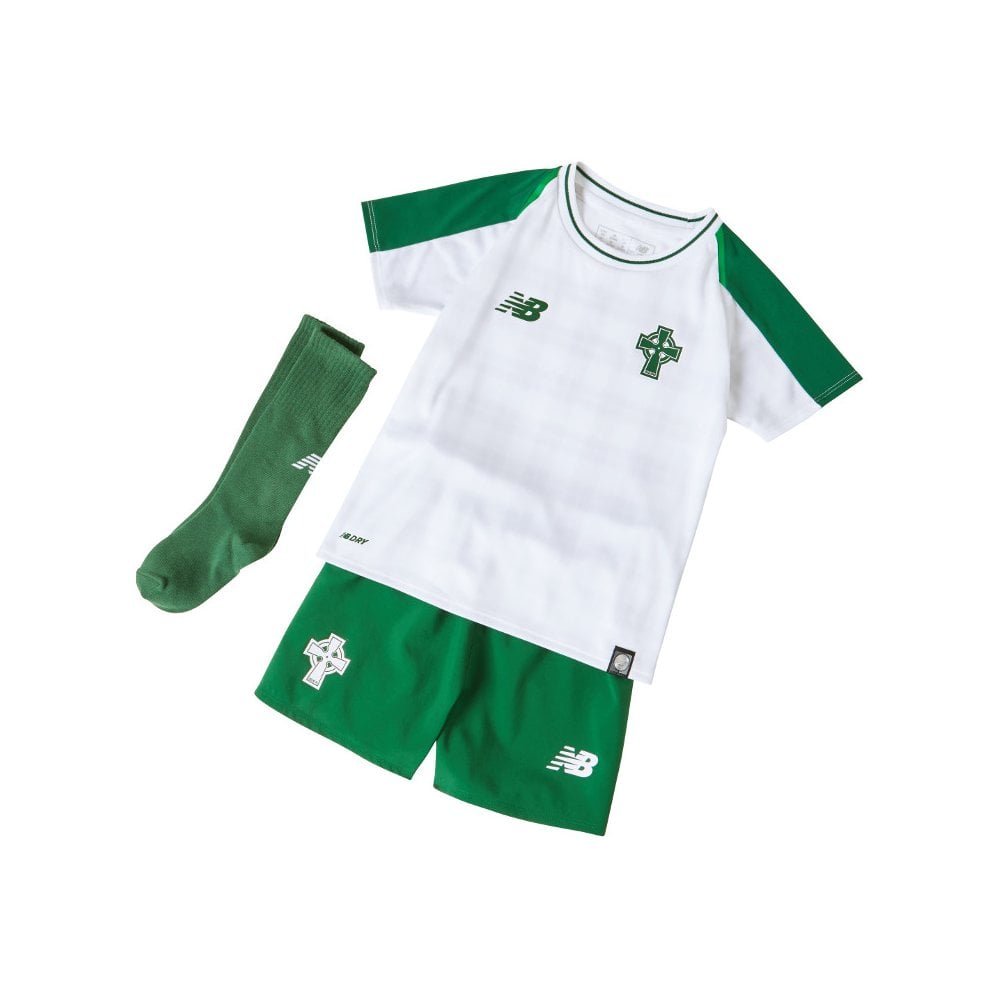 Celtic FC 18/19 Away Mini Kids Football Kit White size 1824M