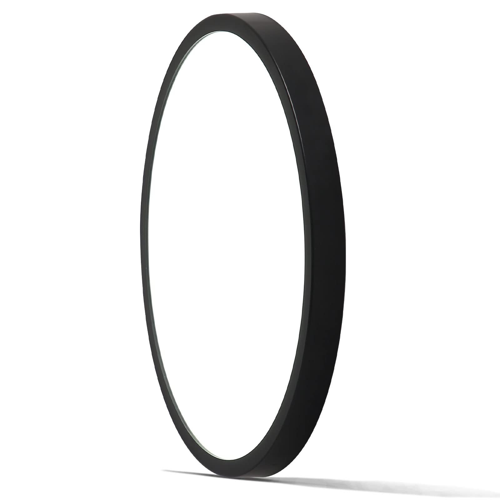 Mikeru 40CM/15.8inch Kitchen Ceiling Lights, 38W Black Modern Round Bathroom Ceiling Light 6000k Cool White Light 2.4cm/0.94in Super Slim LED Lighting for Living Room, Hallway — image 1