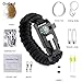 New Multi Purpose Emergency Survival Bracelet Paracord Fashion Sport Adjustable OutDoor Adventure Bracelet For Men Women Kids With Fire Starter Compass Whistle Fishing Tools Blade Rope Strong Hand