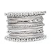 Joyeria Zircon Fashion Latest Bollywood Designer Silver Tone Bangles Set Bracelet Indian Partywear Jewelry (2.6)