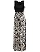 Aphratti Women's Boho Summer Maxi Dress Plus Size Crew Neck Sleeveless Casual Long Sun Dress X-Large Black/Coffee Print