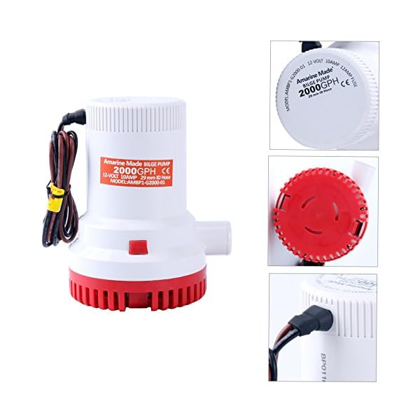 Amarine-made-2000-GPH-12v-Boat-Marine-Plumbing-Electric-Bilge-Pumps