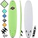 Soft Top Surfboard - Best Foam Surf Board for Beginners, Kids, and Adults - Soft Top Surfboards for Fun & Easy Surfing - 7' Ruccus, 8' Verve & 8'8 Heritage Surfboards All Wax-Free