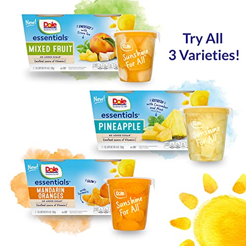 Dole Fruit Bowl Essentials Pineapple with Cucumber Mint, No Added Sugar