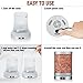 Essential Oil Diffuser Himalayan Salt Lamp Cool Mist Humidifier 3 in 1. Aigoceer Ultrasonic Aromatherapy Diffusers humidifier. 7 Colors Changing LED Night Lights, Waterless Auto Shut-off - Silvery