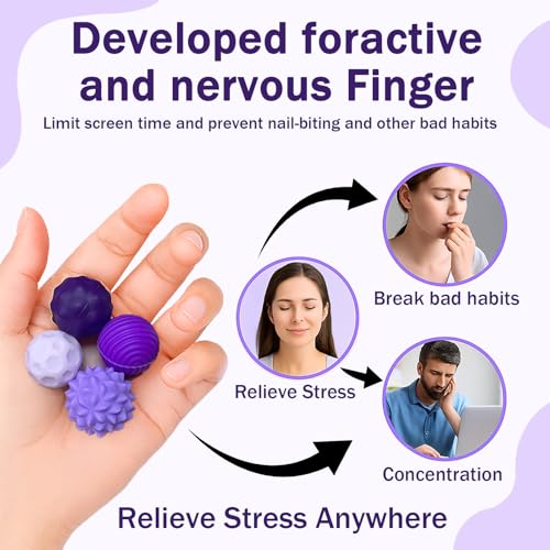 8 Pieces Silicone Sensory Magnetic Stress Balls | Stress Relief and Anxiety Sensory Toys, Decompression Toys for Adults and Kids
