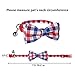 Mtliepte Cat Collars Breakaway Bowtie with Bell Adjustable Safety Fashionable Cute Plaid Kitten Collars 2pack