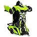 Best Choice Products 1:16 Scale Kids Transforming RC Robot Race Car w/ LED Lights, Green