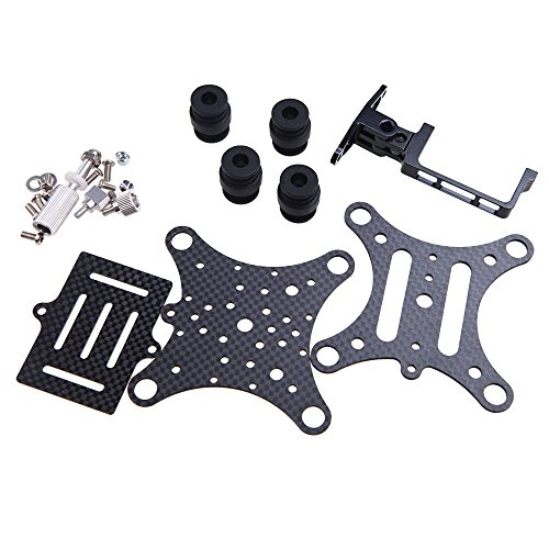 Eggsnow Gopro Hero Anti Vibration Carbon Fiber Plate Mount + FPV Camera