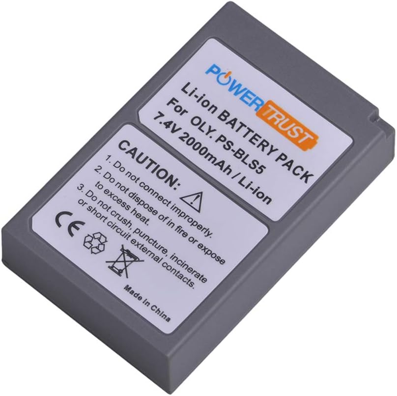 PowerTrust 2pcs PS-BLS5 BLS-50 BLS-5 Battery with Charger for Olympus E-M10 Mark II, OM-D E-M10 Mark IV, E-M10 Mark III S - Image 4