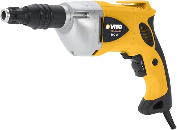 Perceuse Placoplatre Vito 600w Plaque De Platre Corps Acier Regulateur De Vitesse De Rotation Poignee D Accrochage Ceinture Amazon Fr Bricolage