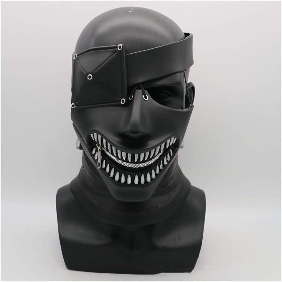 Fancy Dress Masks Halloween Horror Mask, Tokyo Ghoul Mask, Prom Party Decoration Props, PVC Material Environmentally Friendly