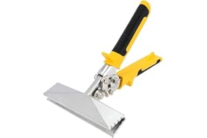 Zimpty Sheet Metal Hand Seamer, 6 Inch Jaw Straight Metal Pipe Bender Manual Metal Bending Pliers Tool with Comfort Grip Handle, for Flattening, Bending, Seaming, Metal Sheet,Ergonomic TyreGrip Handle