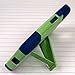 Motorola Moto G (2nd Gen 2014) / Moto G EXT Case - Blue / Green, MPERO IMPACT X Series Dual Layered Tough Durable Shock Absorbing Silicone Polycarbonate Hybrid Kickstand Cover