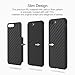 iPhone 7 Plus Case, ROCK [Carbon Fiber] - [Light Thin Cover] [Non Slip] [Fingerprint Free] Case For Apple iPhone 7 Plus - Black