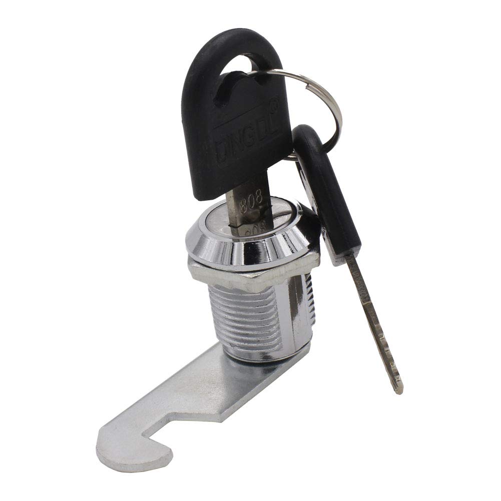 Leen4You Cam Lock Security Cabinet Lock for Door Mailbox Drawer Cupboard 16mm 20mm 25mm 30mm with Alike 2 Keys (20mm)