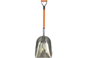 ASHMANONLINE Ashman Aluminium 48 inch Snow Shovel with Large Head and Durable Handle. (Scoop Shovel, 1 Pack).