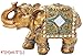 Feng Shui Brass Color 6 Elegant Elephant Trunk Statue Wealth Lucky Figurine Home Decor Gift US Seller (14832)