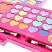 Townley Girl Emoji Sparkly, Shiney Cosmetic Set for Girls, Eye Shadow, Blush, Lip Gloss, applicators and Mirror