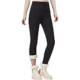 imflyker Women Winter Fleece Lined Leggings Thermal Stretchy Thick Warm Soft Tights Sherpa High Waist Pants