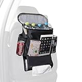 Autoark Car Seat Back Organizer and Cooler Set,Multi-Pocket Travel Storage Bag(Heat-Preservation and Waterproof),Non-toxic and BPA-free,Bigger-Capacity,AK-054