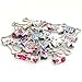 Z ZICOME Cute Small Colorful Binder Clips, 3/4-Inch, 50 Pack