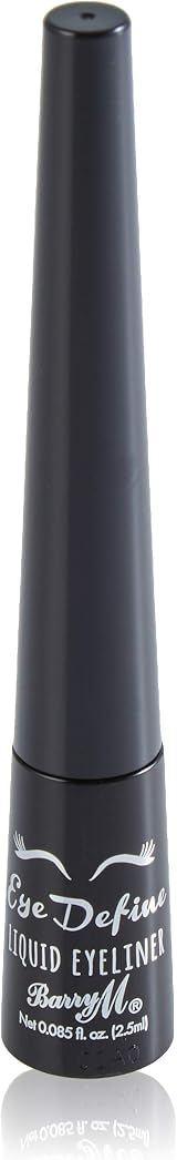 Barry M Eye Define Liquid Eyeliner Ebony – Precision Felt Tip, Long Lasting