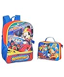 Disney Boys' Mickey Backpack with Lunch, Blue
