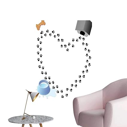 Wall Painting Puppy Love He Shaped Trail Prints B Dog House