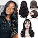 Healthair Lace Front Wigs Human Hair Body Wave Lace Front Human Hair Wigs Pre Plucked 4X4 Closure Lace Front Wigs with Baby Hairs (24 inch)