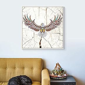 Floating Framed Canvas Wall Art for Living Room, Bedroom Wooden Background Animal Canvas Prints for Home Decoration Ready to Hang - 16x16 inches