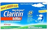 Claritin RediTabs - 24 Hour Allergy Non-Drowsy - Loratadine 10 mg - 50 Tablets