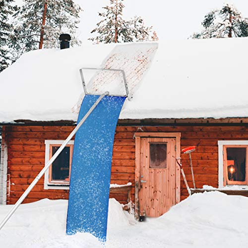 myeasyzone 420ft Roof Snow Rake Removal Tool, 5Section Aluminum