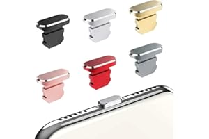 Set of 2 Anti-Dust Plug Compatible with iPhone 14 13 12 11 Pro Max Plus Mini SE etc Series Devices Aluminum Alloy Lightning P