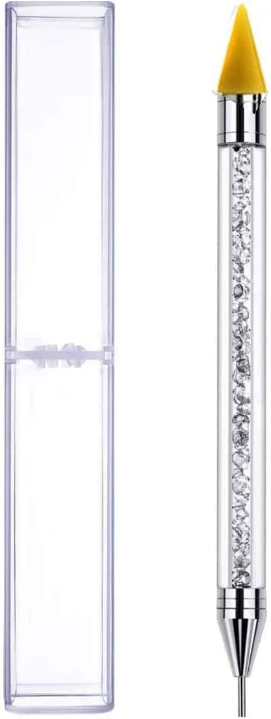 World Of Sparkles Nail Art Dual Ended Crystal Rhinestone Gem Picker Wax Gem Pickup Pen Tool Art DIY Decoration Tool