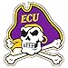 Craftique ECU, East Carolina Pirate, Premium Vinyl Sticker 4