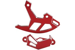Liru Powersports Caliper Guards Cover Rear Disc Brake Caliper Guard Red Aluminum For HONDA CR 250/R 2002-2008, For HONDA CRF 
