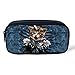 FOR U DESIGNS Cute Cat Denim Blue Picture Pencils Bag Pouch with Zipper for Kids