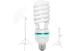 LS LIMO STUDIO LIMOSTUDIO LimoStudio [1 Pack] 45 Watt, 5500K Fluorescent Daylight Balanced Light Bulb for Photography and Video Lighting, AGG876