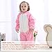 MICHLEY Unisex Baby Romper Winter and Autumn Flannel Costume Animal Outfits Pink-70cm