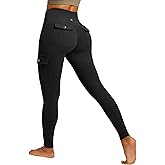 IUGA Butt Lifting Leggings for Women High Waisted Workout Cargo Leggings with Pockets Gym Yoga Pants Tummy Control