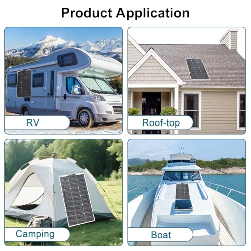 Monocrystalline 200W 12V Flexible Solar Panel Kit For Outdoor Mobile Use