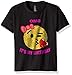 unisex-child It's My Birthday Emoji Pink Shirt 10 Black