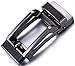Marino Men’s Genuine Leather Ratchet Dress Belt with Open Linxx Buckle, Enclosed in an Elegant Gift Box - Black - Style 155 - Custom: Up to 44