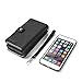 Egrace PU Leather Magnet Knocked-Down Wallet Case with Stand Flip for iPhone 6 Plus and 6S Plus - Black