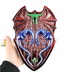 JIOFAVIU Large Dragon on Shield Mold, 10 in Unique
