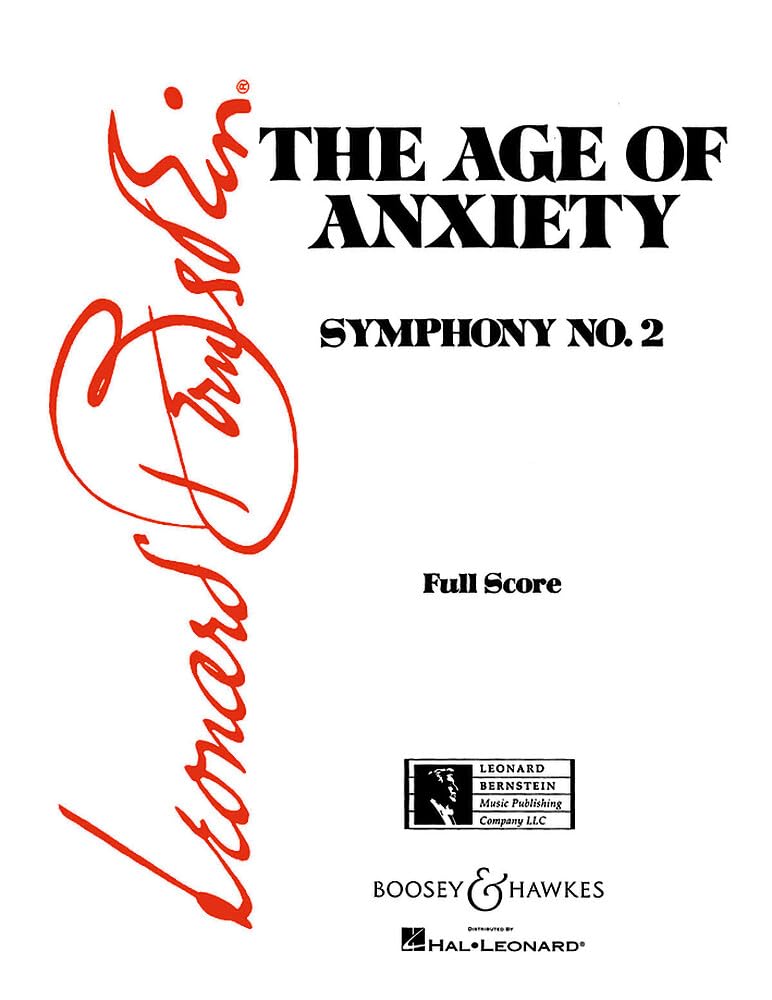 Age Of Anxiety (Symphony 2): Symphonie Nr. 2. piano and orchestra. Partition.