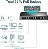 TP-Link TL-SF1009P 9-Port Unmanaged PoE+ Switch 8x100Mbps 30W/Port 250m Range view 4