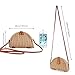 Crossbody Straw Bag, JOSEKO Womens Straw Handbag Shoulder Bag for Beach Travel and Everyday Use Light Brown 8.07